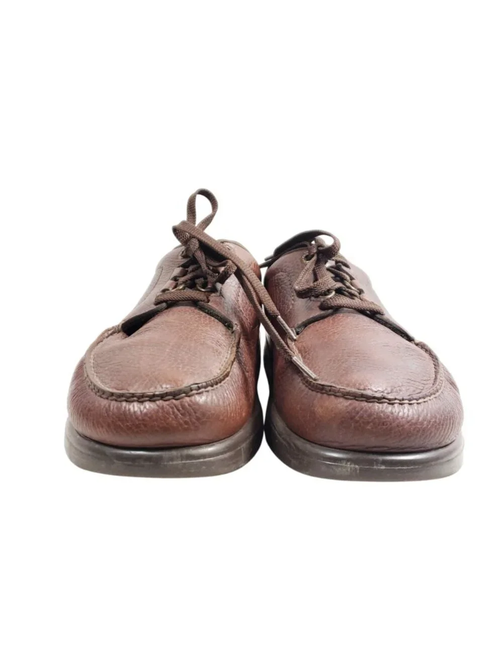 SAS Mens Size 11W Brown Leather Comfort Shoes TriPad Sole Lace-Up Casual